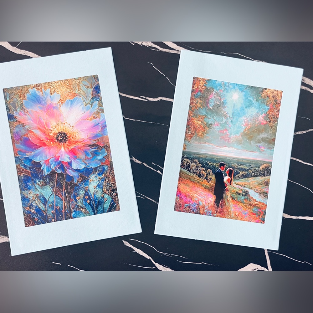 Original Use Blue and Multicolor Art Prints